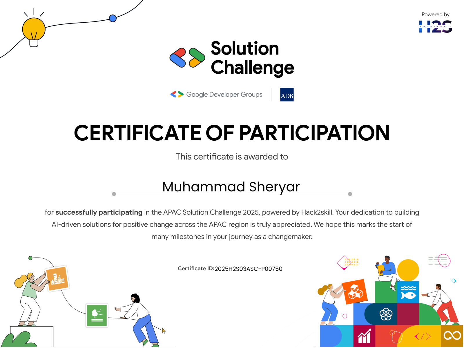 Google Solution Challenge Certificate